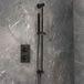 Hudson Reed Douchekraan Thermostatisch 1-Weg met Handdouche en Glijstang Modern - Noir