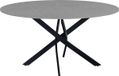 Bolt Edge Table d'angle – Ronde – Pour 4 personnes – Aspect marbre – Gris – Convient pour l'intérieur et l'extérieur