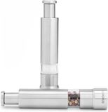 OEM Bol Pepermolen - Luxe Peper en Zoutmolen Set - RVS - Zilver - 2 stuks