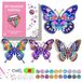 Diamond painting set vlinder - 5D - Pour enfants à partir de 5 ans - Avec suspension