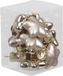 Othmar Decorations Bellatio Decorations 12x Sterretjes kersthangers/kerstballen licht champagne van glas - 4 cm - mat/glans - Kerstboomversiering