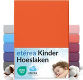 etérea Himmlische Qualität etérea Jersey Hoeslaken 60x120 - 70x140 cm Oekotex Made in Green - 100% katoen - Oranje