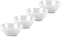 Plasticforte Bols/Petits bols - 4x - Dessert/Petit déjeuner - Plastique - D17 x H7 cm - Transparent