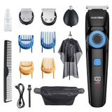 Barberboss Baardtrimmer & tondeuse voor heren, neustrimmer & verzorgingssets, waterdicht, QR-6052