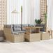 Maison Exclusive - Ensemble de jardin 7 pièces, beige, en polyrotin