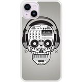 Apple iPhone 15 Versterkt Hard Hoesje - Skull Music