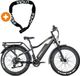 fatbikeskopen.nl JOBOBIKE Robin Pro Elektrische Fatbike 26 inch 250W Zwart-goud