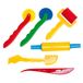 Glorex 6 8076 20 - modelleergereedschap voor kinderen, 6-delige set van kunststof, voor het bewerken van klei en modelleermassa's