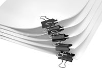 Westcott papierklem - 25 mm metaal - zwart - 12 stuks