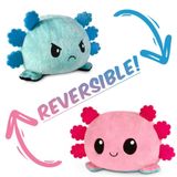 Peluche Axolotl réversible - Joyeux et en colère - Peluche - Pour enfants dès 3 mois