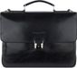 Bugatti Romano Leren Laptoptas Briefcase Zwart