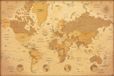 Grupo Your Decoration B.V. Poster Map World Vintage - Spaans - 91,5x61cm