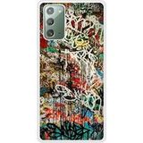 Samsung Galaxy Note Graffiti 1 Verstevigd hoesje met sublimatie bedrukking