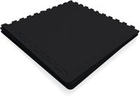 Gorilla Sports Vloermatten Rubber - Beschermingsmatten - 4 matten + 8 eindstukken - Puzzel mat - Zwart
