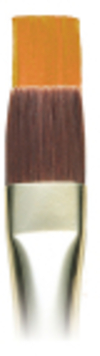 Winsor & Newton 5731014 Galeria acrylpenseel, uitstekende synthetisch penseel en ideaal voor acrylverf- en olieverftechnieken - Plat penseel - kort - lange Steel - Nr. 14
