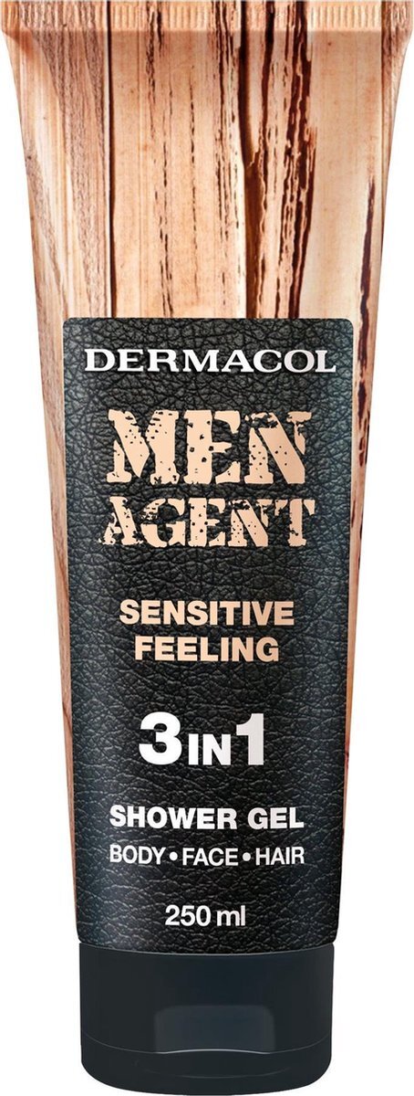 Dermacol - Shower Gel for Men 3v1 Sensitiv e Feeling Men Agent (Shower Gel) 250 ml - 250ml