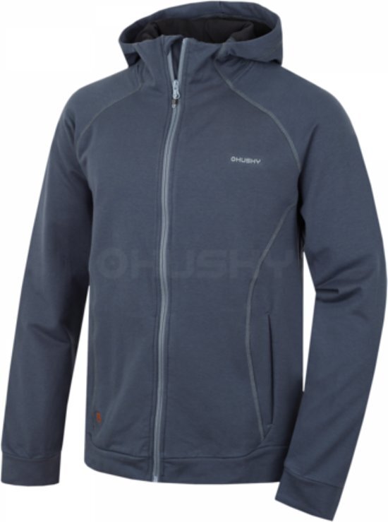 husky outdoor Husky sweatshirt Anah M voor heren met capuchon en rits - Antraciet - XXL