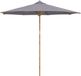 Syfax Bamboe Tuinparasol Rond Ø 270 x 260 cm Donkergrijs