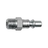 RIEGLER 420.61-NPT tepel voor koppelingen NW 5,5, ARO 210, staal, NPT 1/4 AG