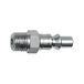RIEGLER 420.61-NPT tepel voor koppelingen NW 5,5, ARO 210, staal, NPT 1/4 AG