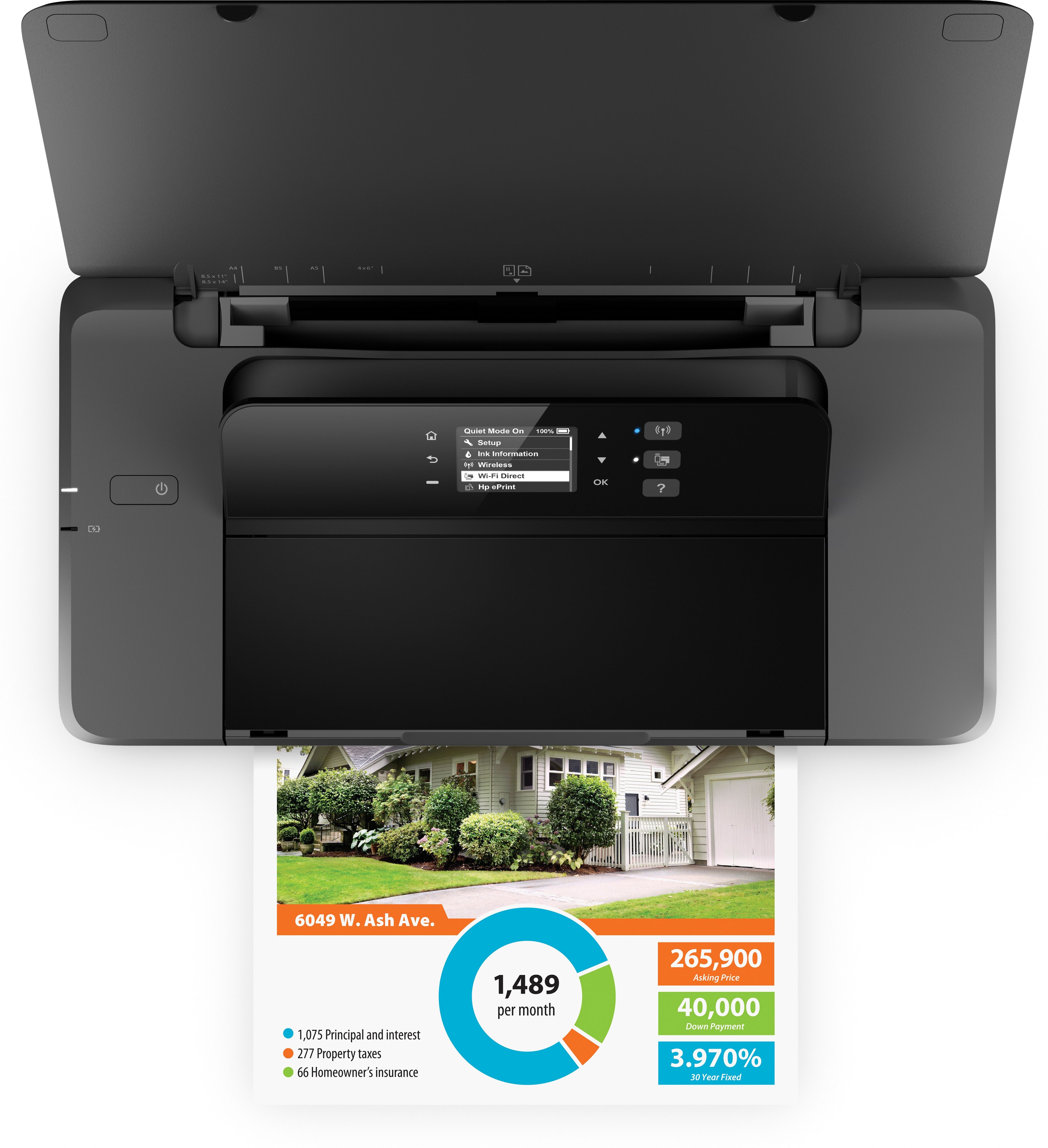 HP OfficeJet 200 Mobile Printer - Black