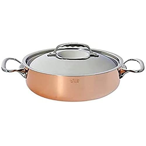 de Buyer lage braadpan - koper - oranje - 20 cm