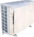 Kivora B.V. Housse de climatiseur pour unité extérieure, étanche, avec fenêtre de ventilation, anti-poussière, anti-neige, résistant au soleil, tissu Oxford pour unité extérieure de climatiseur 1.5P (Argent 80 * 26 * 57cm)