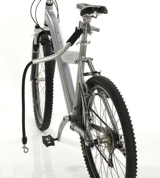 Petego Aanlijnattribuut CYCLEASH Zwart, Zilver