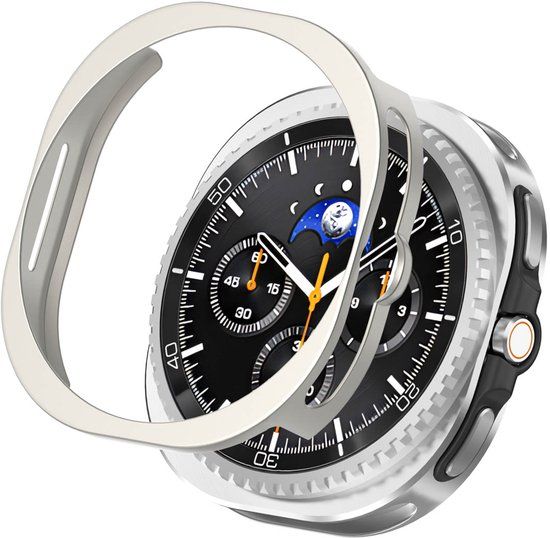 imoshion Samsung Screen protector - Geschikt voor Samsung Galaxy Watch 8 Classic (46 mm) - Full Cover Hard Case / Beschermend Hoesje - Sterrenlicht