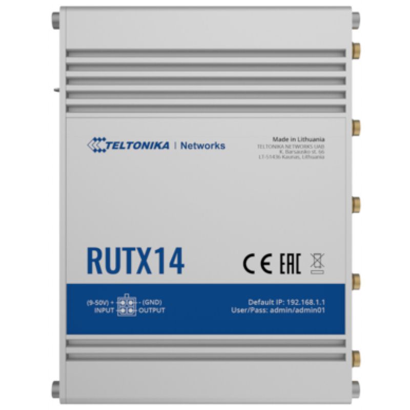 Teltonika RUTX14 mobiele router / gateway / modem Router voor mobiele netwerken