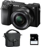 Sony Alpha 6100 Zwart + 16-50mm Lens + Tas + 8GB SD-kaart
