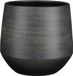 Mica Decorations Pot - terre cuite - noir - motif en relief - D30 x H28 cm