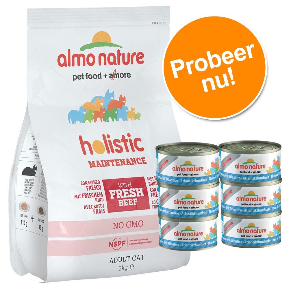 Almo Nature Nature - Witvis en Rijst - Kattenvoer - 2 kg