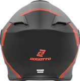 Bogotto H271 Wayke Mat Zwart Oranje Systeemhelm - Helm