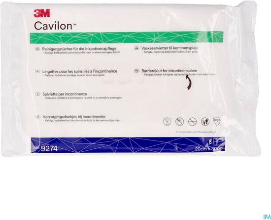 Cavilon Verzorgingsdoekjes Incontinentie 8 9274