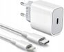 Apple 20W snellader + kabel voor iPhone X, XS, XR, 11, 12, 13, 14 Pro