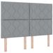 vidaXL Boxspringbed met matras, lichtgrijs, 160 x 200 cm, stof