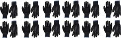 Ogrifox AJS Workwear LTD Werkhandschoenen, zwart, nylon, PU-coating, voor in de tuin, garage, bouw - zwart - zwart, maat: L (9)