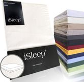 iSleep Perkal Laken - 100% Perkal Katoen - Tweepersoons - 200x270 cm - Wit
