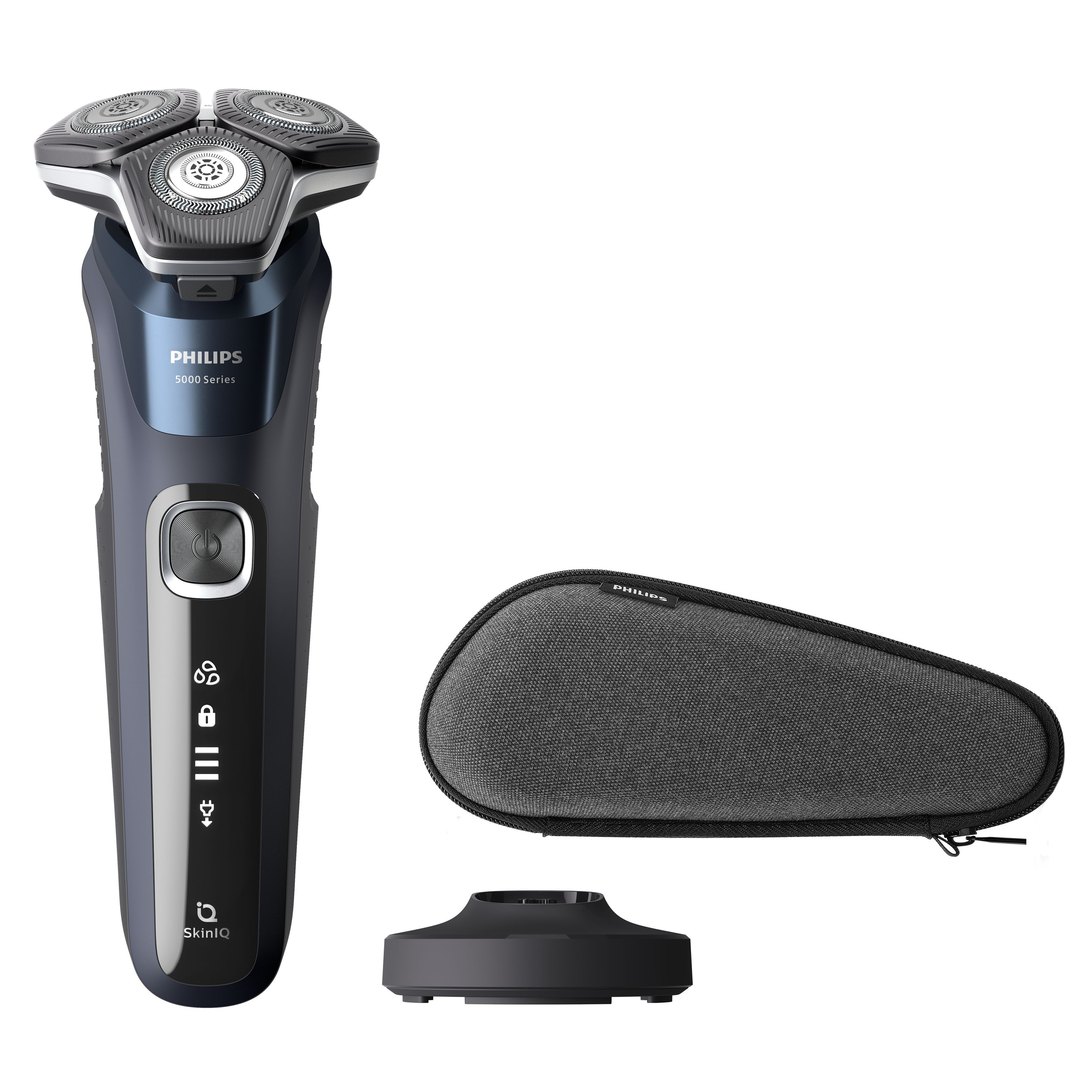 Philips SHAVER Series 5000 S5885/35 - Roterend scheerapparaat - Zwart/Blauw