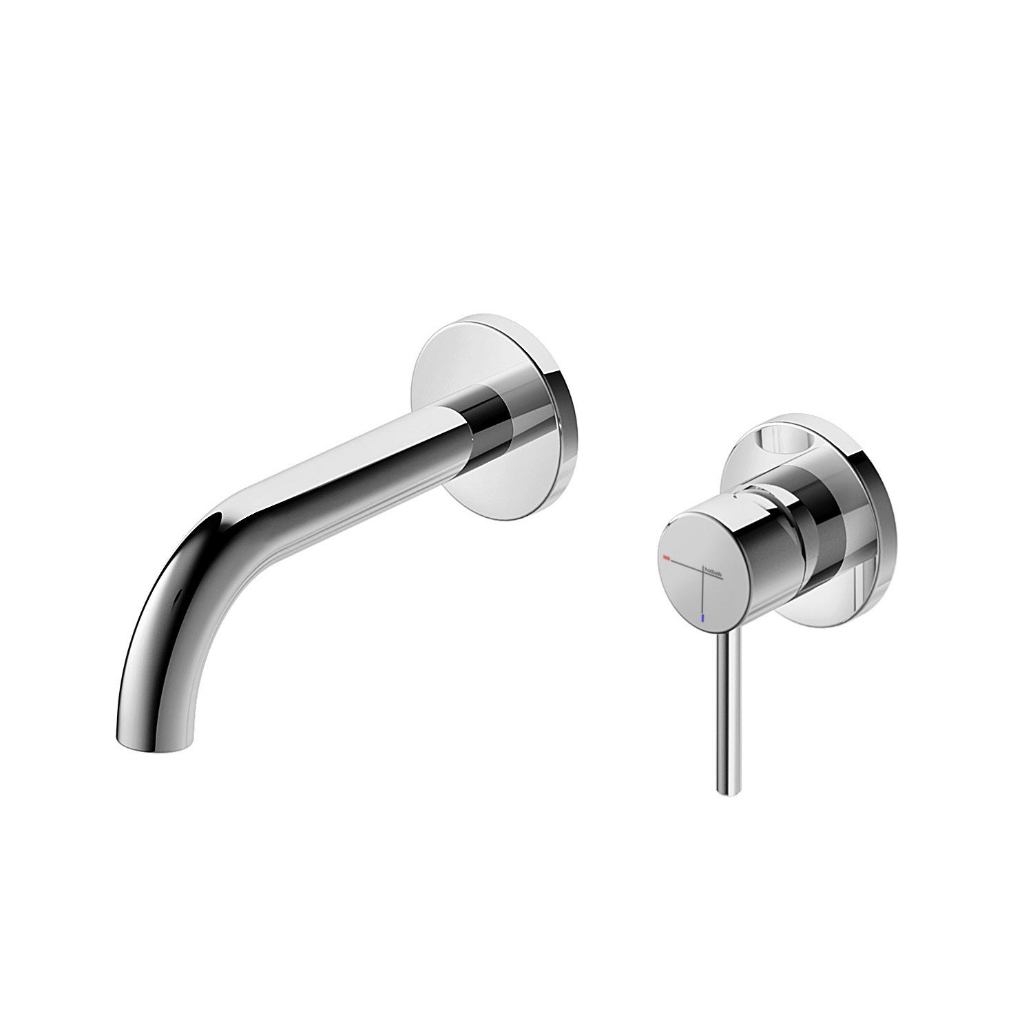 Hotbath Buddy Wastafelkraan - Mengkraan - Chroom - Wand kraan - B005JCR