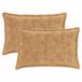 vidaXL - Kussensloop - 2 stuks - HOUTEN - Taupe - 50 x 70 cm