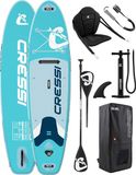 CRESSI Ultra Isup Kayak Set - Inflatable SUP Board for Adults with Seat - Aquamarine - 320x81x8 cm