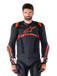 Alpinestars Missile V3 Ignition Leather Jacket Black Red Fluo Dark Red, Size: 54