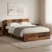 Maison Exclusive - Lit avec rangement, en bois recyclé, 135 x 190 cm, fibre de bois
