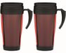 Inspirion Gmbh Thermosbeker Koffie To Go - 2x - rouge/noir - 400 ml