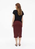 s.Oliver Gestructureerde midirok met split en elastische tailleband