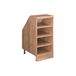 Vicco Rion Schuin dak kast – 40 x 81.8 cm met 4 compartimenten, kastromp 60 cm diepte Krachtige eik goud