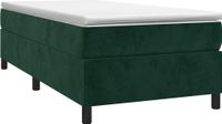 vidaXL Boxspringbedframe, donkergroen, 90x200 cm, fluweel