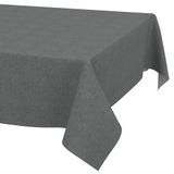 ANRO Tafelkleed Effen linnenlook Grijs 140x120cm Rechte rand Afwasbaar Waterafstotend